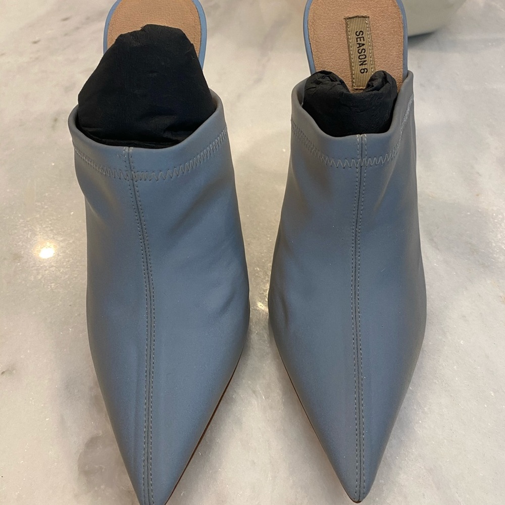 Yeezy Season 6 Metallic Mesh Heels